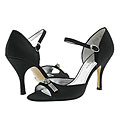 AK Anne Klein Lillia 2 Black Satin