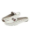 AK Anne Klein Andie White/Palest Gold Leather