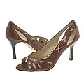 AK Anne Klein Mainor Dark Brown/Light Natural Leather