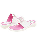 Moki Kids E720 (Toddler) White/Pink With Flower De(Size 27 (US 10 Toddler) M)