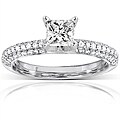 14k Gold 1ct TDW Princess-cut Diamond Engagement Ring (HI, I1)