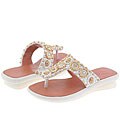 Nina Kids Junebug (Toddler/Youth) White Beaded Pu