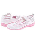 Nina Kids Applaud (Toddler/Youth) White Leather/White Mesh