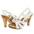 MICHAEL Michael Kors Woodstock Platform Sling Whit(Size 10 M)