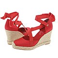 Franco Sarto Question Red Thai Silk