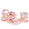 Shoe Be Doo 4016 (Toddler/Youth) Pink Leather With White & Fuchsia Trim