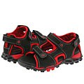 Braqeez Kids Eddy (Toddler/Youth) Black/Red Crazy Horse/Lycra