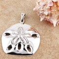 Sterling Silver Sand Dollar Pendant (Mexico)