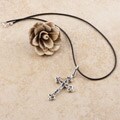 Sterling Silver Byzantine Cross Necklace (Mexico)