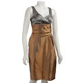 Anne Klein Women's Surplice Taffeta Dress