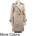 London Fog Women's Double-breasted Trench Coat