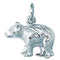 Sterling Silver Black Bear Charm