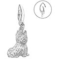 Sterling Silver Large Westie 3D Dog Charm