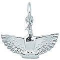 Sterling Silver Winged Eagle Charm