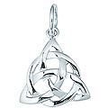Sterling Silver Circle of Life Triangle Charm