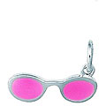 Sterling Silver Ladies Pink Enamel Sunglasses Charm