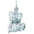 Sterling Silver 3D Teddy Bear Charm