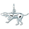 Sterling Silver Pointer Dog Charm