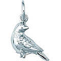 Sterling Silver European Robin Charm