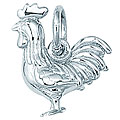 Sterling Silver Rooster Charm