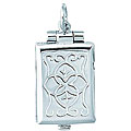 Sterling Silver 'Rectangular Book' Charm