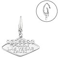 Sterling Silver 'Welcome to Las Vegas' Charm