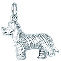 Sterling Silver 3D Cocker Spaniel Charm