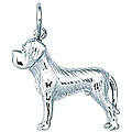 Sterling Silver Boxer Charm