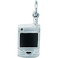 Sterling Silver Palm Personal Computer Charm