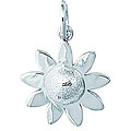 Sterling Silver Abstract Daisy Charm