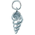 Sterling Silver Conch Shell 3-D Charm