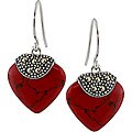 Sterling Silver Carnelian Hook Earrings