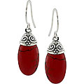Sterling Silver Carnelian Hook Earrings
