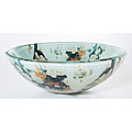 DeNovo Japanese Art Glass Bathroom Vessel Sink