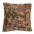 European Garden Tapestry Throw Pillows (Set of 2)