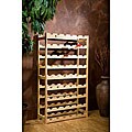 Deluxe Pine Wine Rack Display
