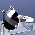 Sterling Silver and Black CZ Ring