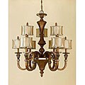 Antique Gold 9-light Chandelier