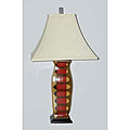 Table Lamp with Ceramic Base and Ivory Shade
