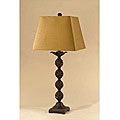 Antique Iron Table Lamp with Square Shade