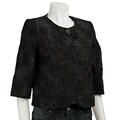 Hanna & Gracie Women's Black Jacquard Jacket