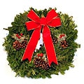 Fresh-cut Maine Traditional Christmas Wreath