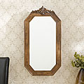 Cauley Wall-mounted Brown Oak Jewelry Armoire