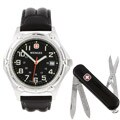 Wenger Swiss Army Knife and Standard Issue Men's Watch Gift Set