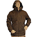Pulse Men's Brown Pinstripe Snowboard Jacket
