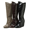 Matiko Women's 'Viv' Leather-wrapped Wedge Boots