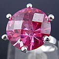 Sterling Silver and Pink CZ Ring