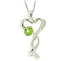 Sterling Silver and Peridot Necklace