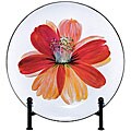 Orange Flower Plate