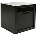 Cubix Stacking Black Storage Bin Unit